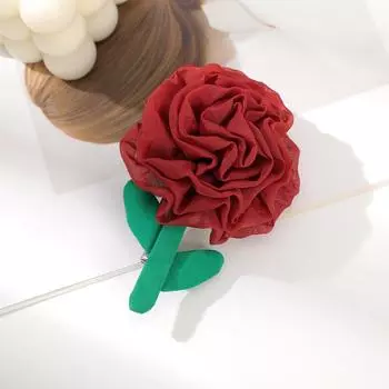 AWAYTR Мода Тканевый Цветок Утиный Зажим для Волос Цветочные Заколки для Волос Валентин Головной Убор Аксессуары для Волос для Девочки Подарок на Фестиваль