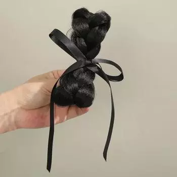 AWAYTR Модный парик-пучок, заколка для волос, парики, атласный бант, заколки для волос, головной убор на День святого Валентина, аксессуары для волос для девочки, фестивальный подарок