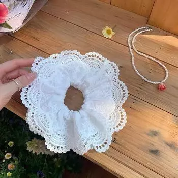 AWAYTR Новая белая резинка для волос корейская элегантная эластичная резинка для волос милая пушистая резинка для волос в виде толстой кишки аксессуары для волос для женщин и девушек