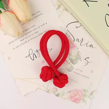 AWAYTR Новая большая китайская заколка для волос с узлом, резинка для волос, черная, розовая, резинки, детские, милые, простые повязки на голову, прочные, студенческие аксессуары для волос