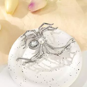 AWAYTR Pearl Electroplated Spider Hair Claws Alloy Hair Clips Crab For Women Girl Gift Hair Accessories Valentine Headwear