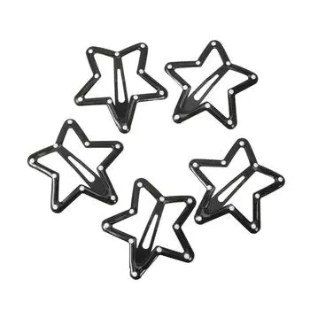 AWAYTR Пятнистая Звезда Сердце Заколка для Волос Печатные Сплавные Зажимы для Волос День Святого Валентина Головной Убор Аксессуары для Волос для Девочки Подарок на Фестиваль