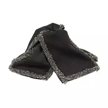 AWAYTR Роскошные черные заколки-крабы для волос с бантом из ткани, женские аксессуары для волос, подарок для девушки, головной убор на День святого Валентина