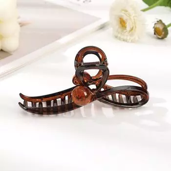 AWAYTR Янтарно-золотистый зажим-краб для волос, винтажные акриловые заколки для волос, краб для женщин, девушки, подарок, аксессуары для волос, Валентин, головной убор