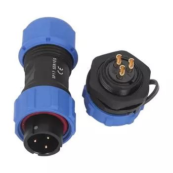 Авиационная розетка IP68 водонепроницаемый разъем 3 контакта 3 отверстия электрический адаптер питания SP17
