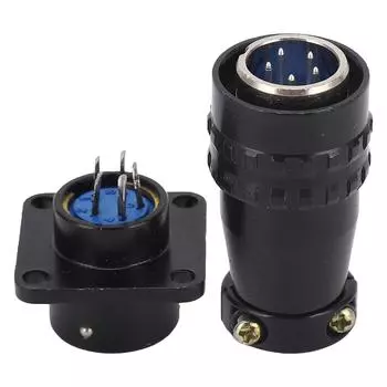 Авиационная вилка 5-контактный штекерный разъем гнездовой разъем латунный контакт AC 400V для питания