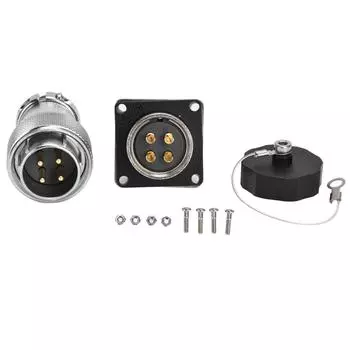 Авиационный разъем переменного тока 500 В, стабильный, высокопрочный, водонепроницаемый, адаптер для розетки питания