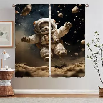 Авиация Медведь Таможня Бесплатная Доставка Товары Кухонные Шторы в Гостиной Украшения Спальня Шторы 2 Шт. Слепой Дом W50xH70cmx2pcs-CL