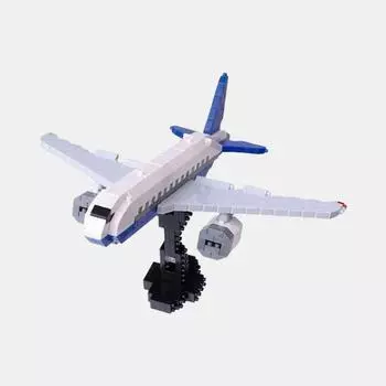 авиалайнер nanoblock, корейский популярный bandai