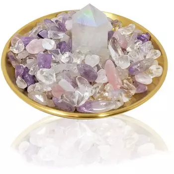 Аврора Кристалл Ангел Аура Аметист Пульсация Камень Очищение Вход Фэн-шуй Цветной Кристалл Смешанный [Rokushiki-do. яп] (Семь точек/Аметист