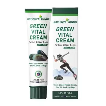 Австралийский крем для суставов Nature s Young Green Lipped Mussel Green Vital Cream, 1 шт., 60 мл