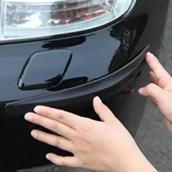 Авто Автозапчасти Бампер Внедорожник Защитная кромка Текстурная полоса Защита от трения Автомобиль 2 шт. Волокно Карбон белый