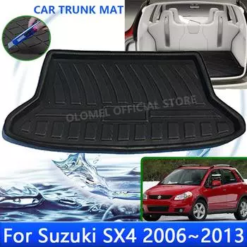 Авто для Fiat Sedici Suzuki SX4 Hatch Sedan Neo Baleno 2006~2013 2011 2008 Коврик для багажника, устойчивый к высоким температурам, ковер для хранения вещей