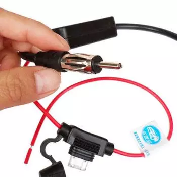 Авто FM AM радио стерео сигнал антенна усилитель сигнала усилитель 12 В чёрный