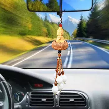 Авто интерьер буддийская статуя на лотосе подвеска фэн-шуй декор подвесное украшение на удачу Guanyin