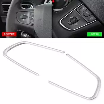 Авто интерьерная вставка на руль, литая накладка, украшение, подходит для Peugeot 408 508 2014 2015 CITROEN C4 C3-XR