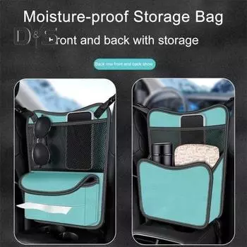 Авто Подвесная сумка на среднее сиденье большой емкости Водонепроницаемый Многофункциональный автомобильный подлокотник Коробка для салфеток Органайзер Автомобильные принадлежности серый