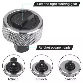 Автоинструменты Многофункциональный гаечный ключ с трещоткой для большого пальца Комбинированный гаечный ключ Автомобильный мотоцикл Мини-головка с трещоткой для пальца чёрный