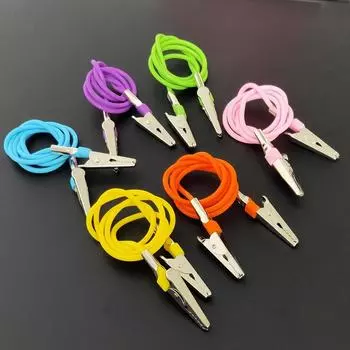 Автоклавируемые стоматологические зажимы для нагрудников, цепные зажимы для держателей салфеток, резиновые аксессуары, часть для отбеливания зубов 10 pieces Blue синий