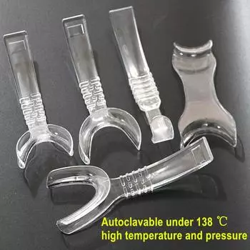 Автоклавируемый стоматологический ортодонтический ретрактор для губ и щек, высококачественный открывалка для рта, фотографическое отбеливание зубов, уход за полостью рта 5 pieces A