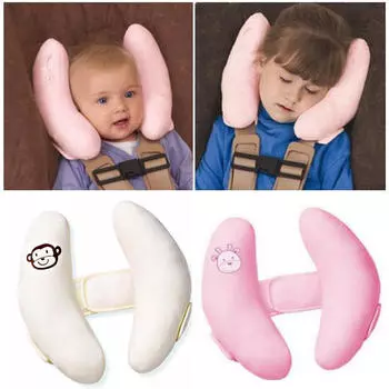 Автокресло с поддержкой головы, мягкий регулируемый подголовник, защита шеи ребенка белый