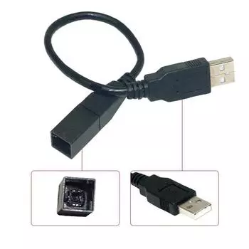 Автомагнитола 2.0 USB-порт Кабель-адаптер для подключения для Toyota Camry Verso Mazda Lexus GS350 Аудио USB-кабель