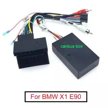 Автомагнитола Аудио 16PIN Android Кабель питания Адаптер с блоком Canbus для BMW X1 E90 Кабель питания Жгут проводов