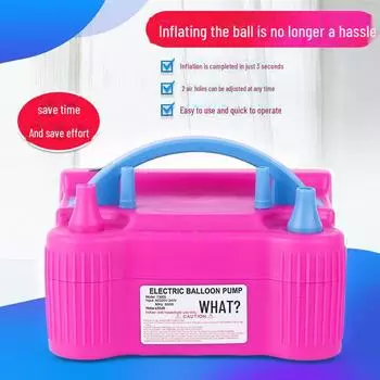 Автоматическая электрическая машина для надувания воздушных шаров с двумя отверстиями Manual air pump