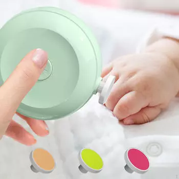 Автоматическая электрическая пилка для чистки ногтей, шлифовальный станок, триммер для домашнего использования розовый