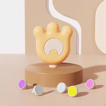 Автоматическая электрическая пилка для чистки ногтей, удобный триммер для резки жёлтый