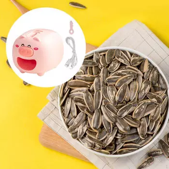 Автоматическая электрическая шелушильная машина для семян подсолнечника, легко моется, кухонный гаджет в форме свиньи Happy