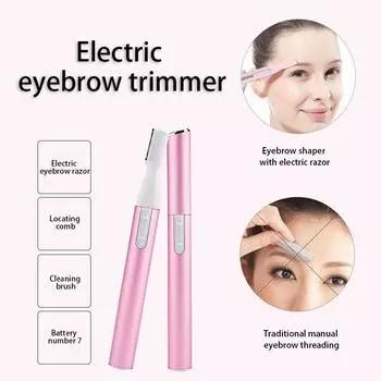 Автоматическая бритва для бровей, триммер для бровей для женщин, электрическая бритва из нержавеющей стали для удаления волос, триммер для красоты