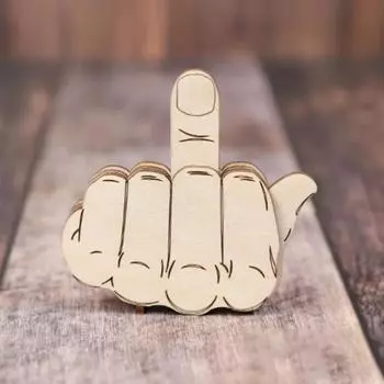 Автоматическая брошь на средний палец, подвижный большой палец вверх, интерактивная булавка для выражения настроения, деревянное украшение, аксессуары для одежды, кляп