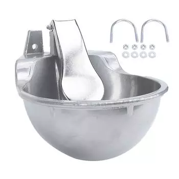 Автоматическая чаша для поения скота из сплава, простая установка, поилка для свиней, коз, овец