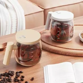 Автоматическая чашка для смешивания на 400 мл, пищевая, термостойкая, быстрая зарядка, герметичная, электрическая, высокоскоростная, с одной кнопкой хаки