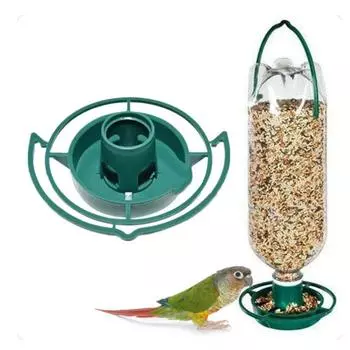 Автоматическая док-станция для бутылок, зеленый подвесной поднос для кормления, подвесная кормушка для птиц, балкон зелёный