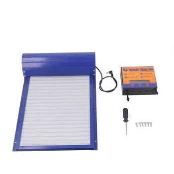 Автоматическая дверь курятника с настройкой времени, рулонная штора, открыватель двери для курятника для уток и гусей