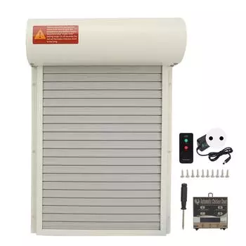 Автоматическая дверца для курятника 3 в 1 100?240 В Световой сенсорный пульт дистанционного управления для курятника белый