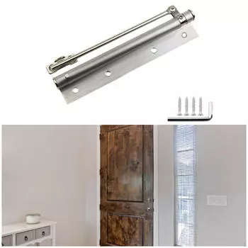 Автоматическая дверная петля закрытия, регулируемая легкая установка пружины для дома Argent