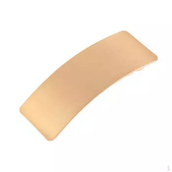 Автоматическая французская французская заколка для волос, гладкая металлическая манжета, держатель для хвоста золотистый