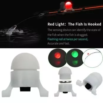 Автоматическая индукционная мини-светодиодная лампа для рыбалки с сигнализацией, наконечник для удочки, свет для ночной рыбалки на карпа