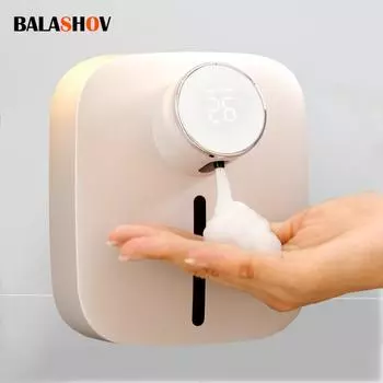 Автоматическая индукционная ручная стиральная машина, настенный автоматический дозатор мыла, перезаряжаемый USB-фонг hine для ванной комнаты и кухни