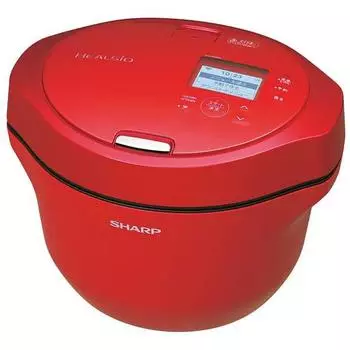 Автоматическая кастрюля для приготовления пищи SHARP Red Healsio Hot Cook 2-4 KN-HW16F-R [Безводная (для людей)]