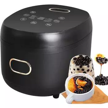 Автоматическая кофеварка Boba, плита Pearl Boba объемом 5 л, интеллектуальная сенсорная панель управления Boba Pot, коммерческая кофеварка Boba для чая Boba, пузырькового чая и чая с молоком, 900 Вт 220V