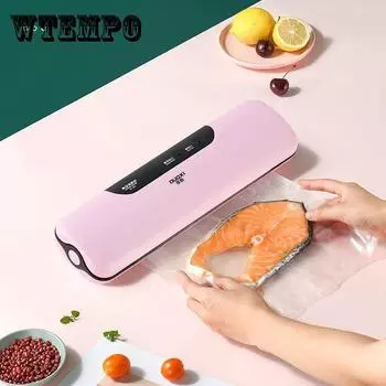 Автоматическая коммерческая машина для упаковки домашних продуктов питания, вакуумная упаковочная машина, включает в себя пакеты по 10 шт. EU Plug синий