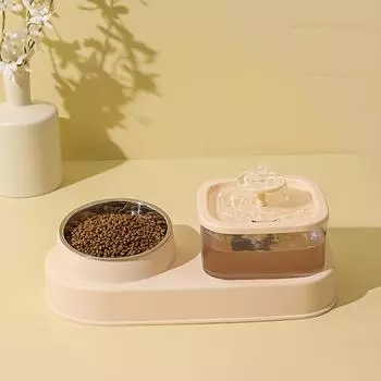 Автоматическая кормушка для собак и кошек Большая емкость для кормления и питья собак и кошек Диспенсер для воды для собак Миска для кормления Товары для животных