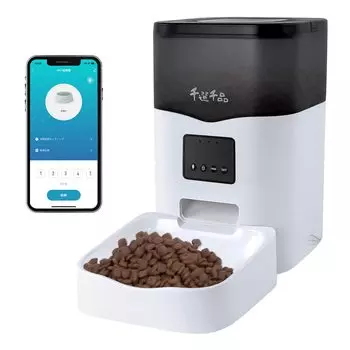 Автоматическая кормушка Sensen Senppin Pet Judo Feeder объемом 3 л. Корм для кошек и собак. До 10 приемов пищи в день. Пластина из нержавеющей стали. Простое дистанционное управление с помощью