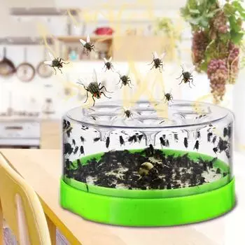 Автоматическая ловушка для мух и пчел — не требует приманки, борьба с вредителями в помещении и на открытом воздухе для дома, сада, ресторана — прочные ловушки для пчел из плотницкого материала для домашних животных прозрачный