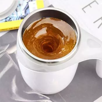 Автоматическая магнитная кружка для помешивания кофе 400 мл Магнитная чашка для смешивания молока Быстроохлаждающаяся автоматическая кружка для помешивания кофе для какао Надежная магнитная кружка для помешивания кофейный