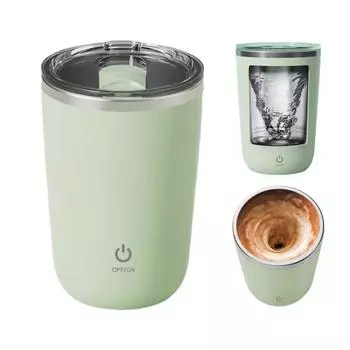 Автоматическая магнитная мешалка для кофе 350 мл электрическая кружка для смешивания из нержавеющей стали кружка для самостоятельного перемешивания перезаряжаемая магнитная мешалка для кофе чашка розовый